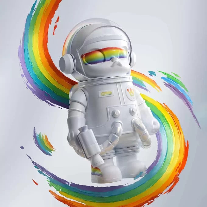 MEGA SPACE MOLLY 400% Regnbåge
