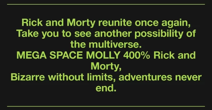 MEGA SPACE MOLLY 400% Rick och Morty MEGA SPACE MOLLY 400% Rick och Morty