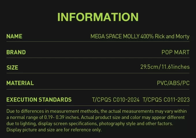 MEGA SPACE MOLLY 400% Rick och Morty MEGA SPACE MOLLY 400% Rick och Morty