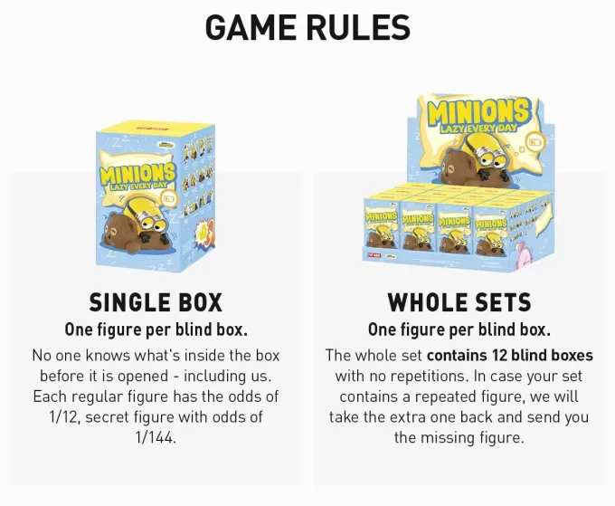 Minions Lazy Every Day-seriens figurer Minions Lazy Every Day-seriens figurer