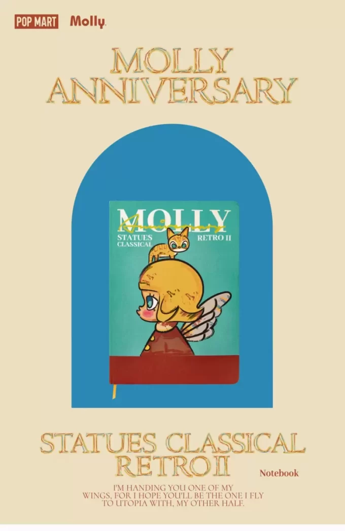 MOLLY Jubileumsstatyer Klassisk Retro 2-serien – Anteckningsbok