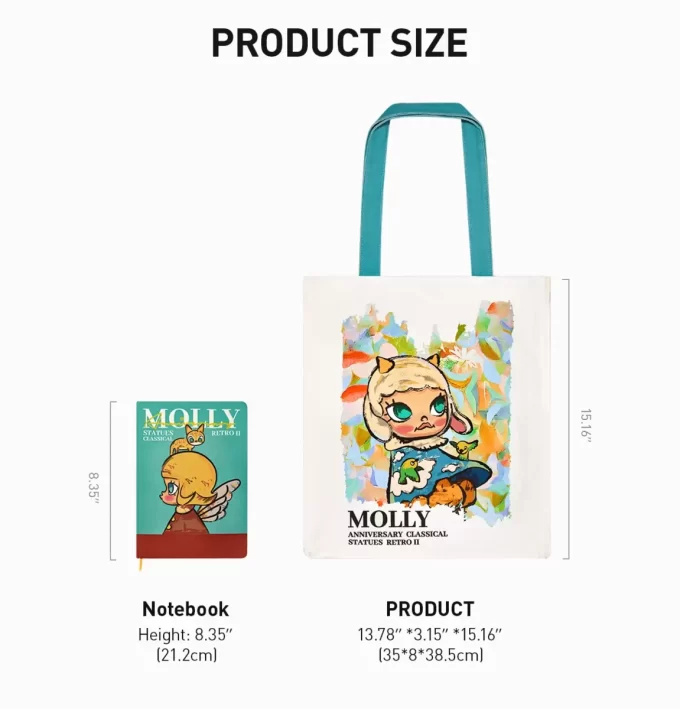 MOLLY Jubileumsstatyer Klassisk Retro 2-serien – Canvasväska