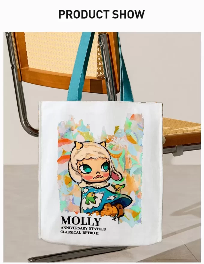 MOLLY Jubileumsstatyer Klassisk Retro 2-serien – Canvasväska