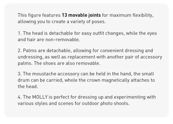 MOLLY Nötknäpparen actionfigur