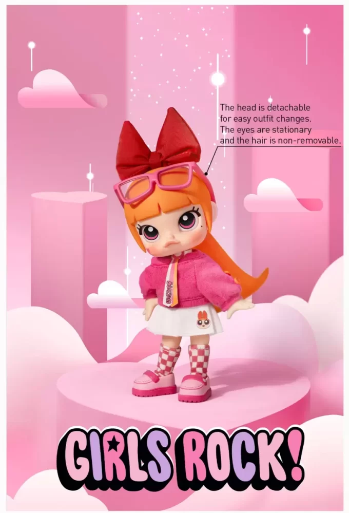 MOLLY × Powerpuffpinglorna-serien actionfigur