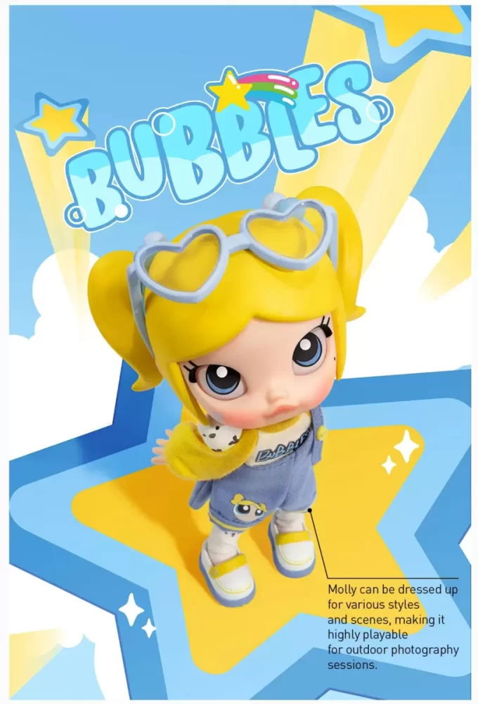 MOLLY × Powerpuffpinglorna-serien actionfigur