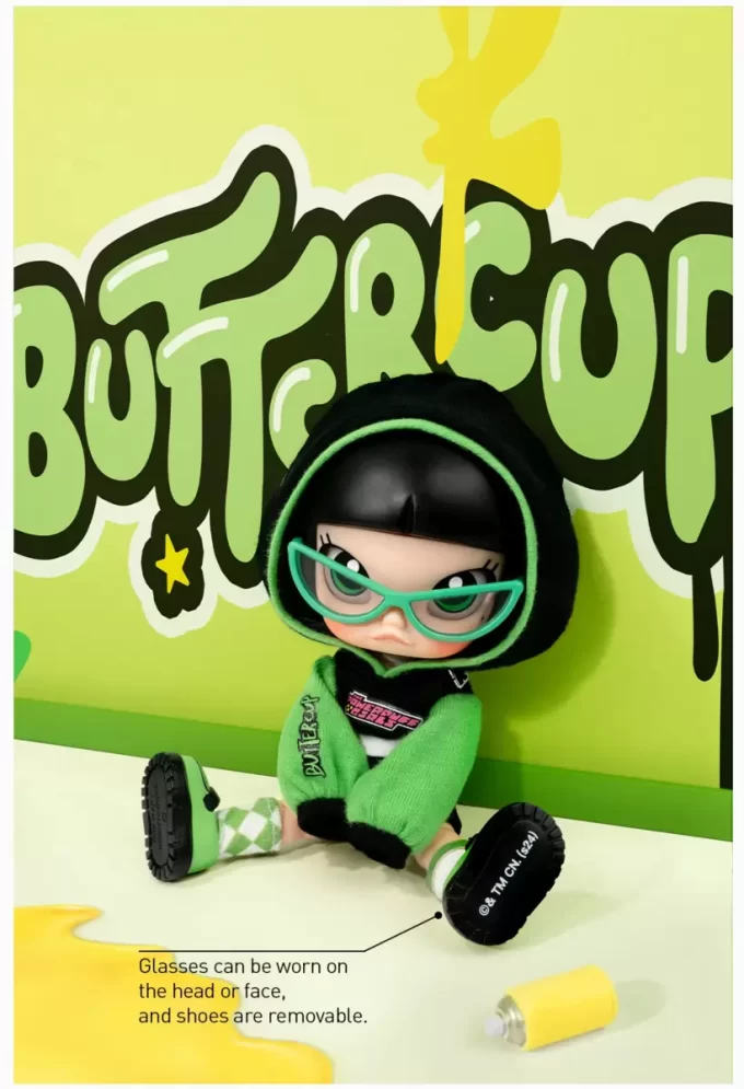 MOLLY × Powerpuffpinglorna-serien actionfigur