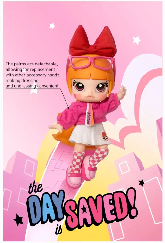 MOLLY × Powerpuffpinglorna-serien actionfigur