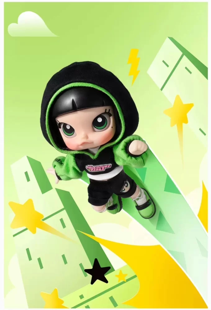 MOLLY × Powerpuffpinglorna-serien actionfigur