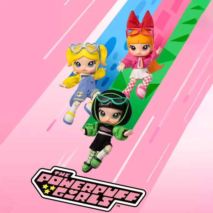 MOLLY × Powerpuffpinglorna-serien actionfigur