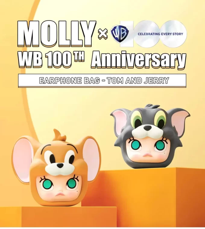 MOLLY X Warner Bros. 100-årsjubileumsserien – Hörlursväska (Tom och Jerry)