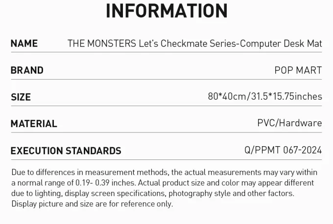 MONSTERNA Let’s Checkmate-serien – Skrivbordsmatta för datorer