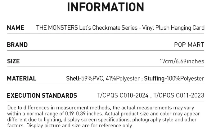 MONSTERNA Låt oss schackmatta-serien – Hängande vinylplyschkort