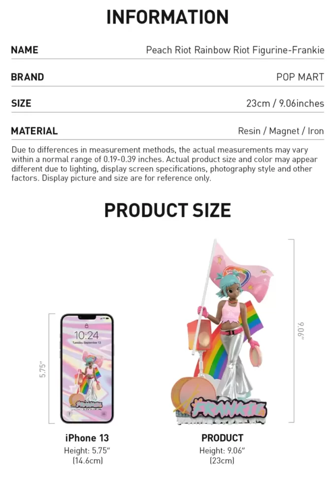 Peach Riot Rainbow Riot-figur – Frankie