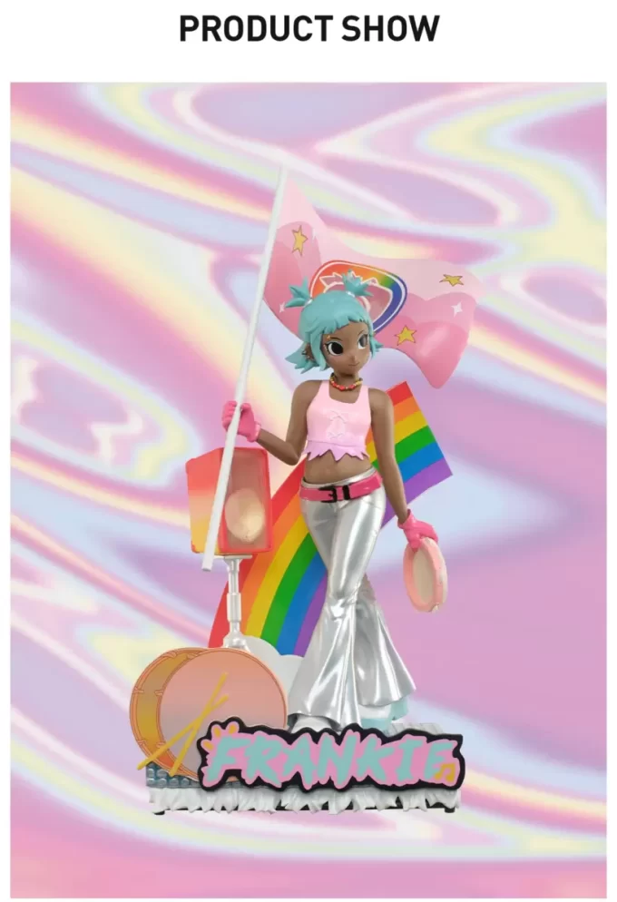 Peach Riot Rainbow Riot-figur – Frankie