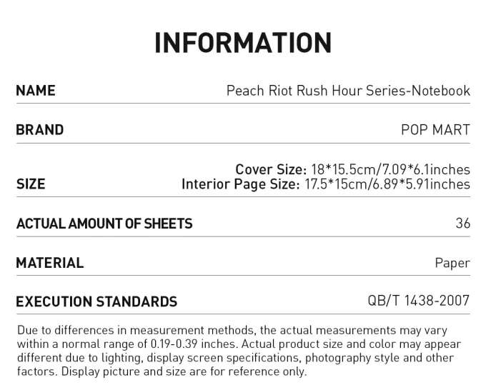 Peach Riot Rush Hour-serien – Anteckningsbok