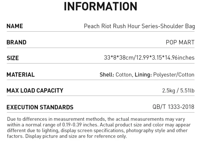 Peach Riot Rush Hour-serien – Axelväska