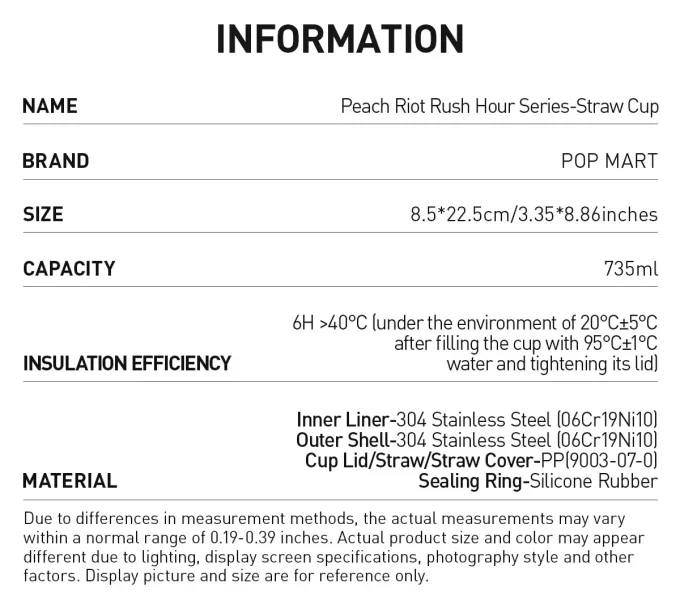 Peach Riot Rush Hour-serien – Straw Cup Peach Riot Rush Hour-serien – Straw Cup