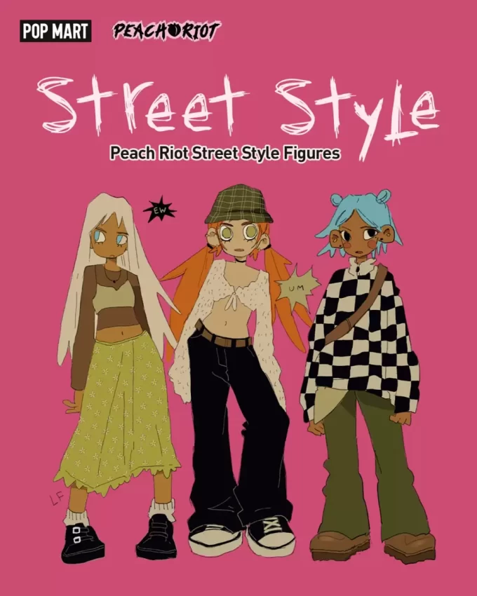 Peach Riot Street Style-figurer