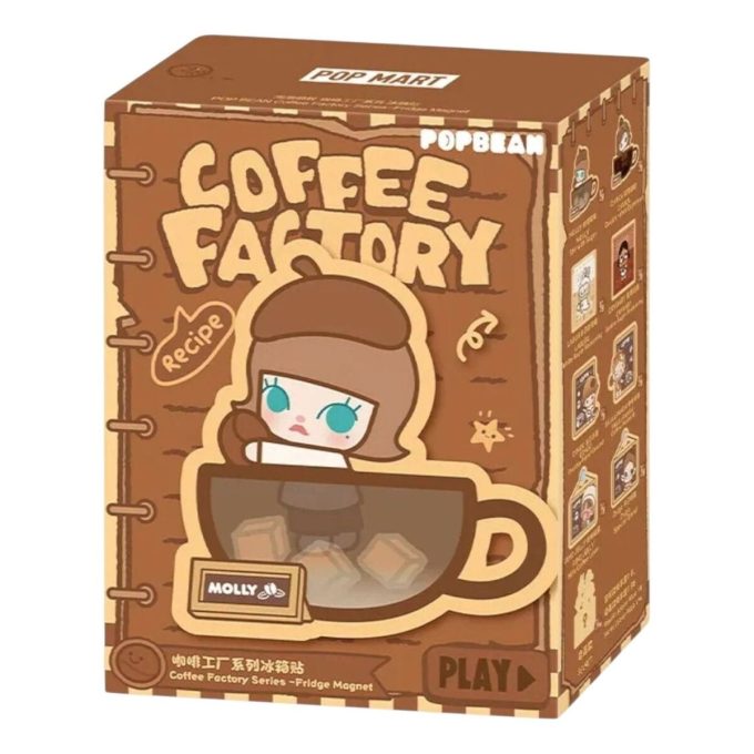 Pop Bean Coffee Factory kylskåpsmagnet förseglat fodral (1 blinda låda)