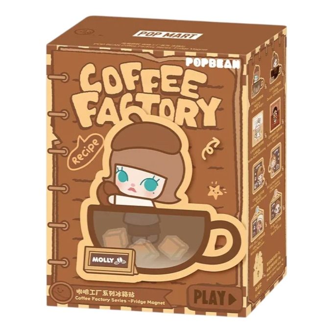 Pop Bean Coffee Factory kylskåpsmagnet förseglat fodral (1 blinda låda)