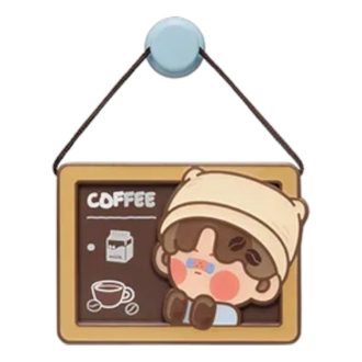 Pop Bean Coffee Factory kylskåpsmagnet ”Pino Jelly Milk Coffee Lover”