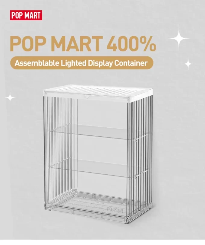 POP MART 400 % monteringsbar upplyst displaybehållare POP MART 400 % monteringsbar upplyst displaybehållare
