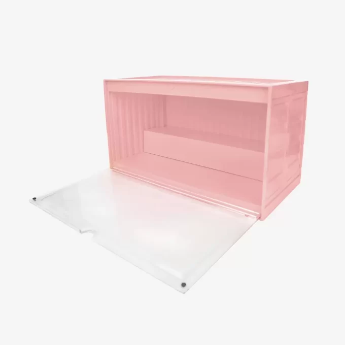 POP MART Lysande Displaybehållare (Vit & Gul & Rosa)