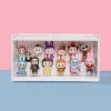POP MART Lysande Displaybehållare (Vit & Gul & Rosa)