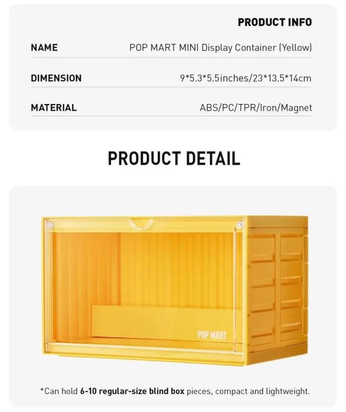 POP MART MINI Displaybehållare