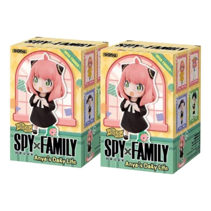 Pop Mart SPY X FAMILY Anya’s Everyday DLC-figurer i förseglat fodral (2 blinda lådor)