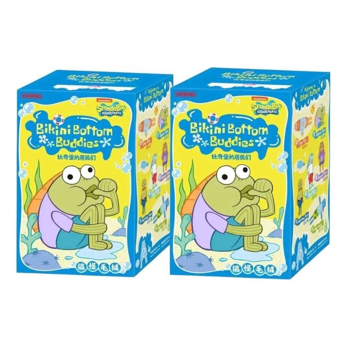 Pop Mart x Bikini Bottom Buddies Plyschförseglat fodral (2 blinda lådor)