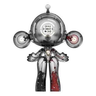 Pop Mart x Clot Skullpanda Mega Invincible Love-figur 1000%