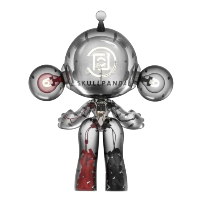Pop Mart x Clot Skullpanda Mega Invincible Love-figur 1000%