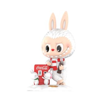 Pop Mart x Coca-Cola Monsterna Labubu Figur ”Liten snögubbe”