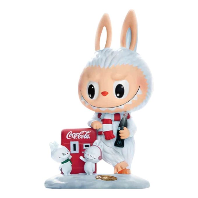 Pop Mart x Coca-Cola Monsterna Labubu-figur ”Mystisk snögubbe” Hemlig utgåva