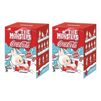 Pop Mart x Coca-Cola The Monsters Labubu Figur Förseglat Etui (2 Blindlådaes)