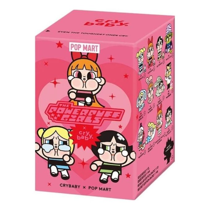 Pop Mart x Powerpuff Girls CryBaby Vinylfigurer Förseglat Etui (1 Blindlåda)