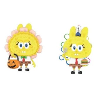 Pop Mart x Spongebob Monsterna Labubu ”Jack O’Lantern och Ace Chef”