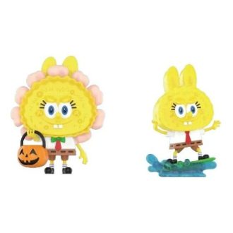 Pop Mart x Spongebob Monsterna Labubu ”Jack O’Lantern och Surfing”