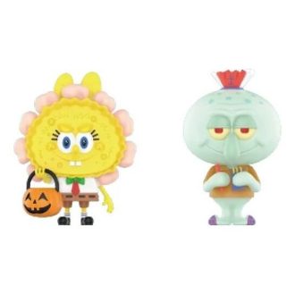 Pop Mart x Svampbob Monstren Labubu ”Jack O’Lantern och Squidward x Spookys”