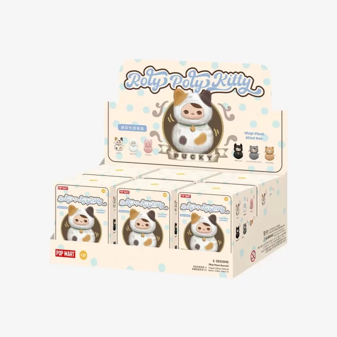 PUCKY Roly-Poly Kitty-serien – Vinylplysch-blindlåda