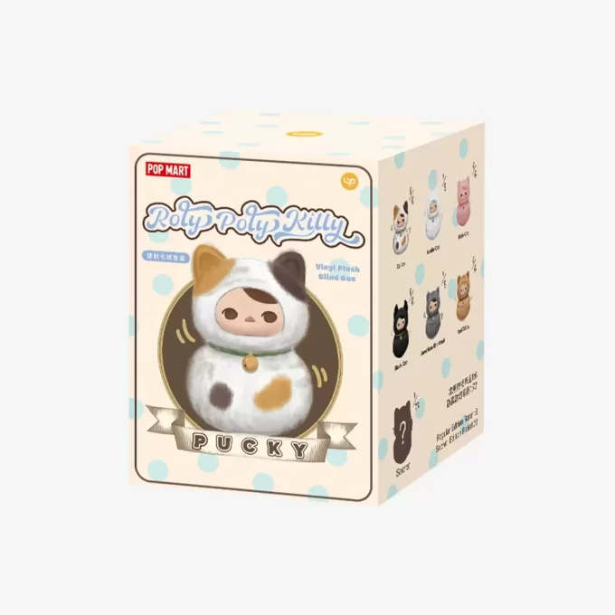 PUCKY Roly-Poly Kitty-serien – Vinylplysch-blindlåda