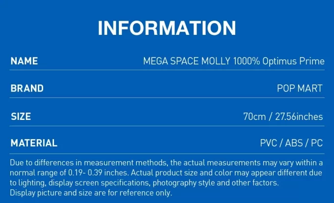 [Skanna för att köpa] MEGA SPACE MOLLY 1000% OPTIMUS PRIME