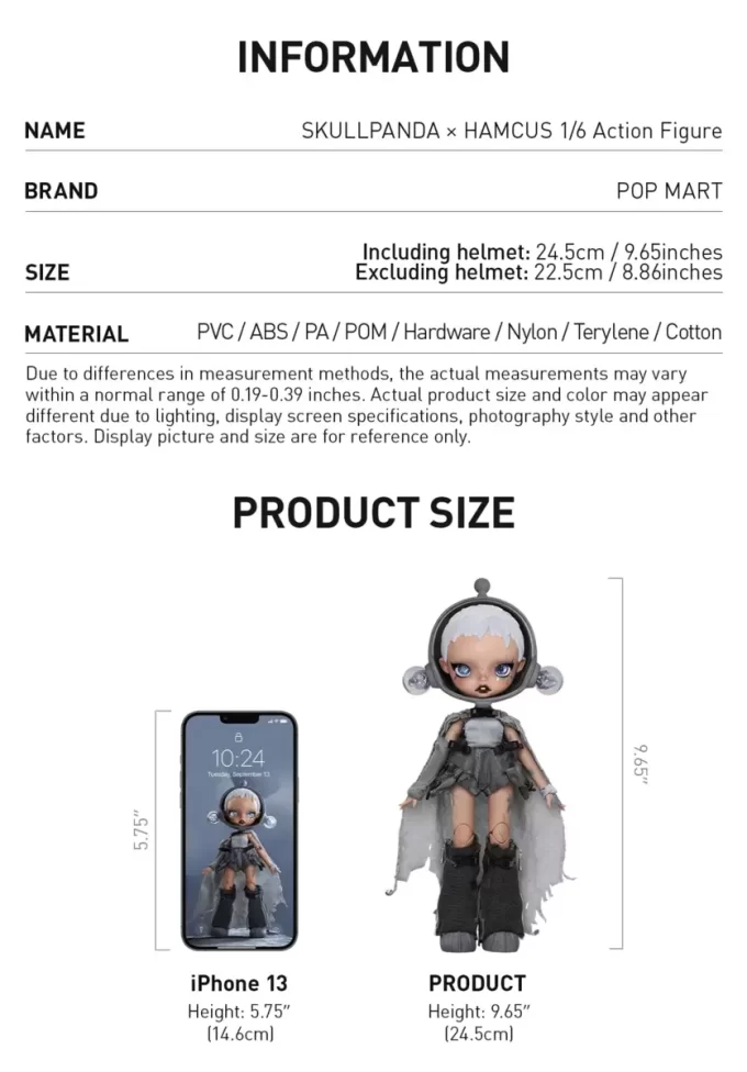SKULLPANDA × HAMCUS 1/6 Actionfigur