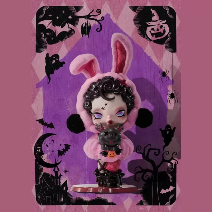 SKULLPANDA Kanin- eller Hundfigur