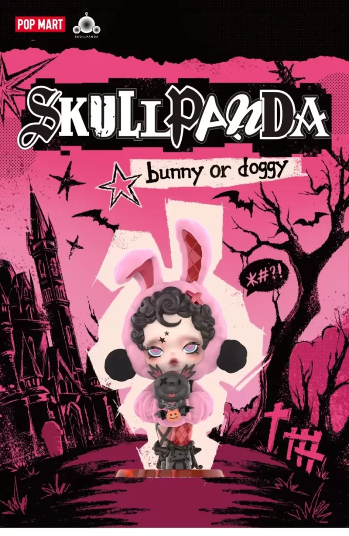 SKULLPANDA Kanin- eller Hundfigur