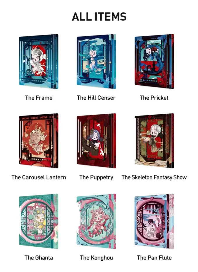 SKULLPANDA Mirage-serien Figurer Konstsamlingskort
