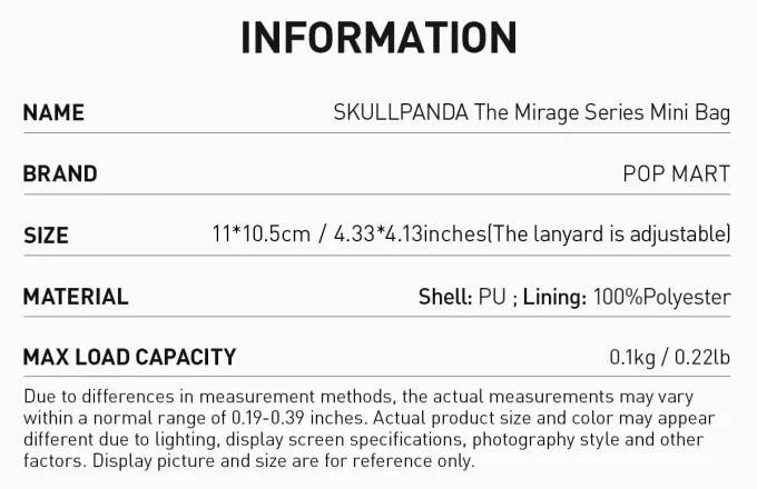 SKULLPANDA Mirage-serien Miniväska