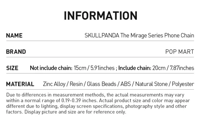 SKULLPANDA Mirage-seriens telefonkedja
